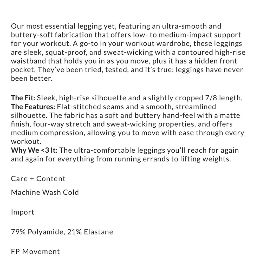 FP movement never better legging in nightshade - Picture 5 of 6